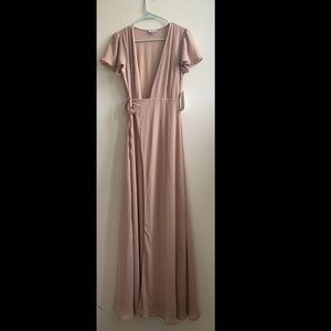 Tobi pink wrap dress